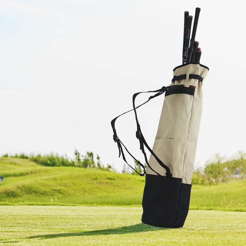 BOYEA & SKULLEAP Lightweight Golf Carry Bag (Carry 8-10 Clubs) Par 3 Golf Bag Pitch n Putt Small Golf Bag/Training, Foldable & Adjustable Double Straps, for Men/Women Gifts &Golf Course/Travel - Image 5
